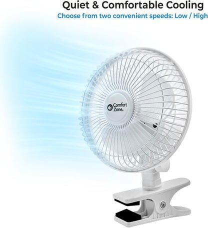 Comfort Zone Portable Clip on Fan - Image 10