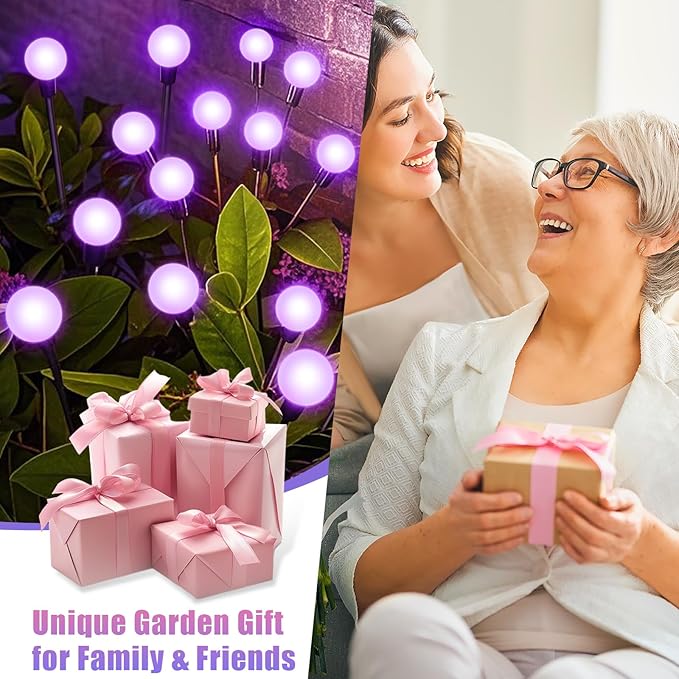 NBQQ Solar Garden Lights Outdoor, Waterproof Solar Powered Lights - Image 6