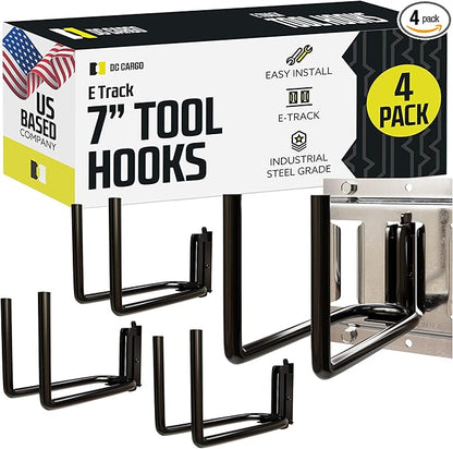 DC Cargo Mall Heavy Duty Hook Hanger E Track Accessories 7.5" Deep by DCCargo