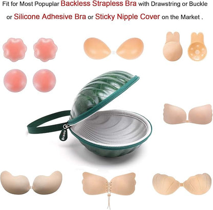 Hard Travel Case for Silicone Bras Premium Nubra Organizer Portable Lingerie - Image 3