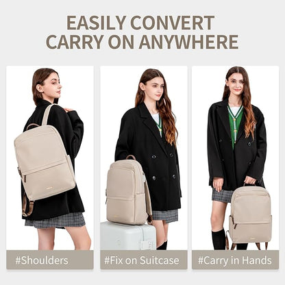 GOLF SUPAGS Laptop Backpack for Women Slim Computer Bag Work Travel College - Image 2