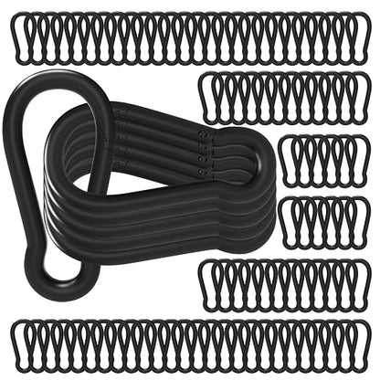 120PCS M6 Heavy Duty Carabiner Clip, 2.36Inch Snap Hook Quick Link Small by XHAMXE