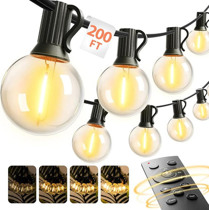 addlon Outdoor String Lights 200FT G40 by addlon