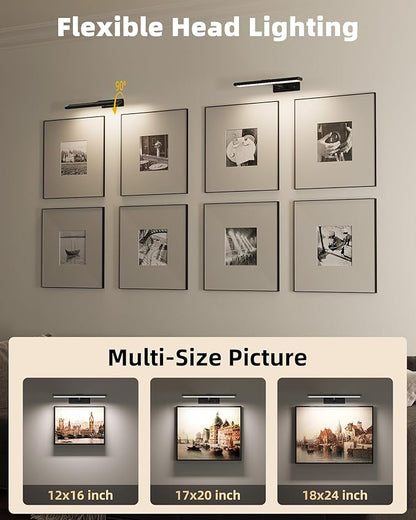 EZVALO Picture Light for Wall, Dimmable Magnetic LED Art Painting Light - Image 7