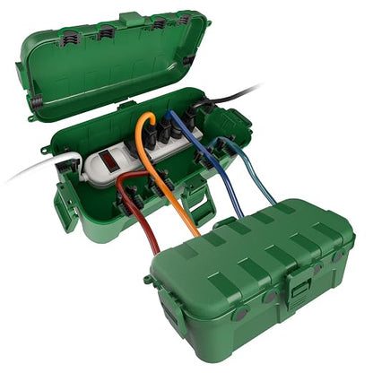 Flemoon Outdoor Electrical Box Waterproof, Medium Weatherproof Electrical Box by FLEMOON