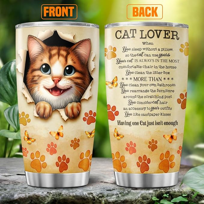 Cat Gifts, Tumblers Lovers For, Tumbler 20 Oz - Image 2