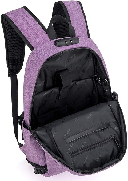 Tzowla Travel Laptop Backpack Water Resistant Anti-Theft Bag - Image 3