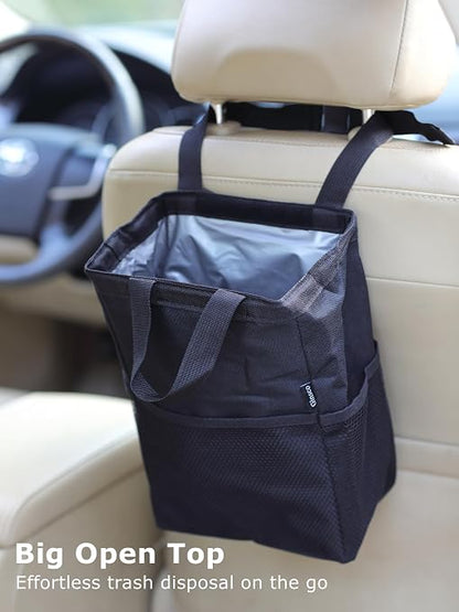 Ginsco New Leak-Proof Travel Trash Bag, Hanging Car Trash Can - Image 4