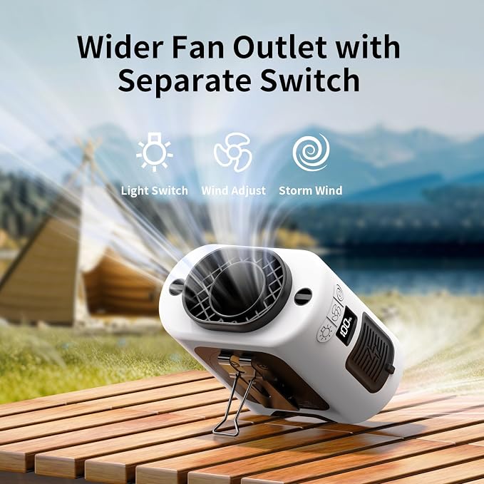 Socool 14500mAh Portable Waist Fan Clip on Belt 360 Rotation Wearable - Image 7