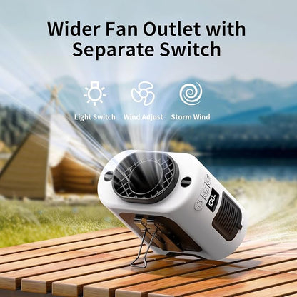 Socool 14500mAh Portable Waist Fan Clip on Belt 360 Rotation Wearable - Image 7