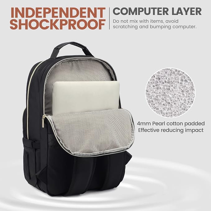 LOVEVOOK Laptop Backpack for Women 18.4 inch, Cute Womens Travel Backpack Purse - Image 3