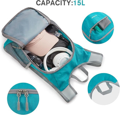 G4Free 15L Hiking Daypack Lightweight Travel Backpack Packable Outdoor Casual - Image 2
