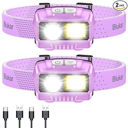 Blukar LED Headlamp, 2000L Super Bright Rechargeable Headlight Flashlight by Blukar