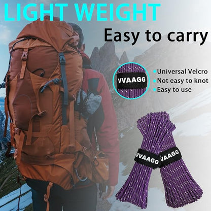 VVAAGG Reflective Paracord Rope 100FT, 7 Strand Nylon para Cord Lanyard Utility - Image 5