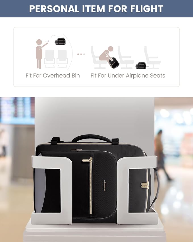LOVEVOOK Travel Backpack for Women & Men 40L, Airline Approved Carry On - Image 4