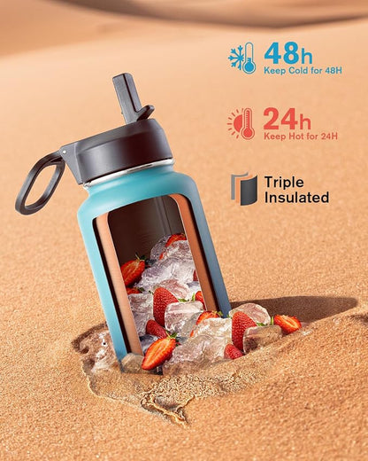 Coolflask Water Bottle 40 oz Insulated - Image 2