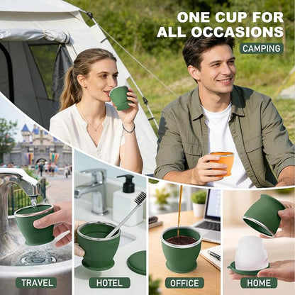 Collapsible Travel Cup, BPA-Free Reusable Water Cup, Lightweight Drinking Cups - Image 4
