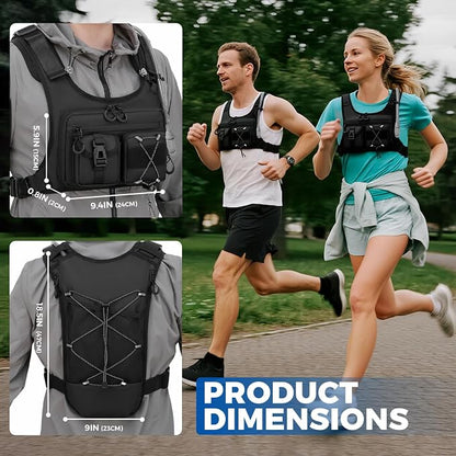 Criuage USA Original Patent Running Hydration Vest Backpack, Lightweight Chest - Image 6
