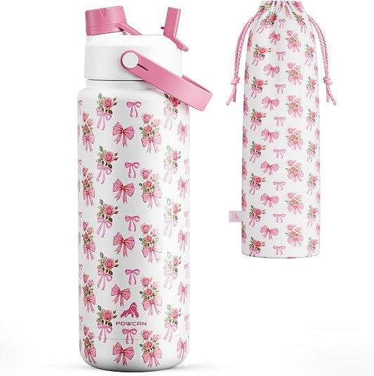 POWCAN 32 oz Insulated Water Bottle by POWCAN