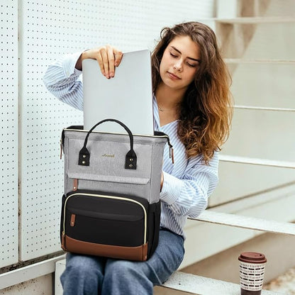 LOVEVOOK Laptop Backpack for Women, 15.6 Inch Work Business Backpacks Purse - Image 2