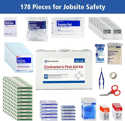 First Aid Only 9302-25M 25-Person Contractor's First Aid Kit - Image 3