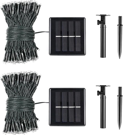 2 Pack 480 LED Solar Chrismas Lights Outdoor, 170 FT Super Long Solar String - Image 6