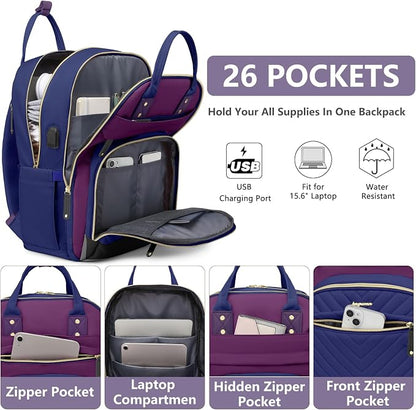 Laptop Backpack for Women Work Bag - Image 2