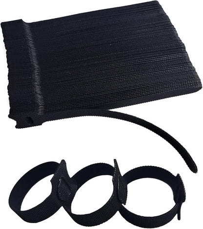 100 PCS 6 Inches Black Reusable Cable Ties, Adjustable Cord Straps, Cable by Unknown