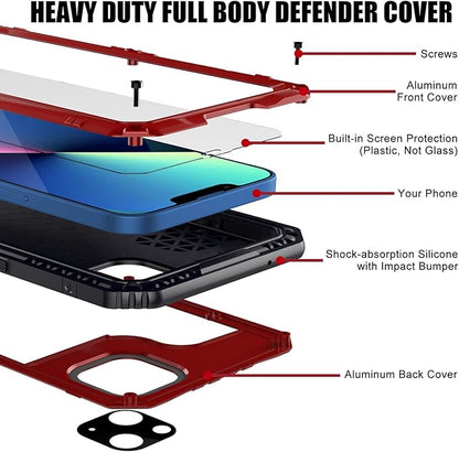 Mitywah Waterproof Case for iPhone 13, Heavy Duty Military Grade Drop - Image 3