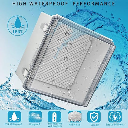 Waterproof Electrical Box with Mounting Plate, IP67 Junction Box Stainless - Image 2