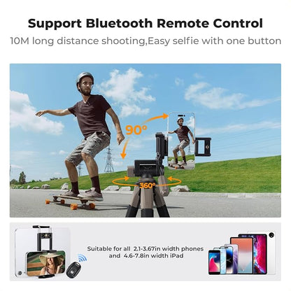 K&F CONCEPT Camera Tripod, Cellphone Clip - Image 8
