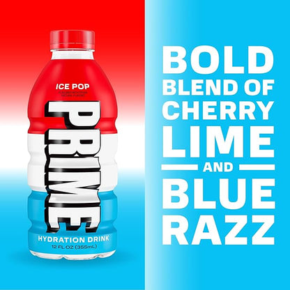 PRIME HYDRATION Variety, Berry Freeze, Cherry Freeze, & Ice Pop Sports Drinks - Image 3