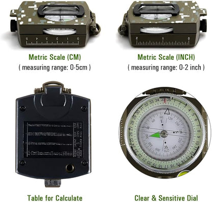 Eyeskey Multifunctional Tactical Survival Military Compass - Image 2