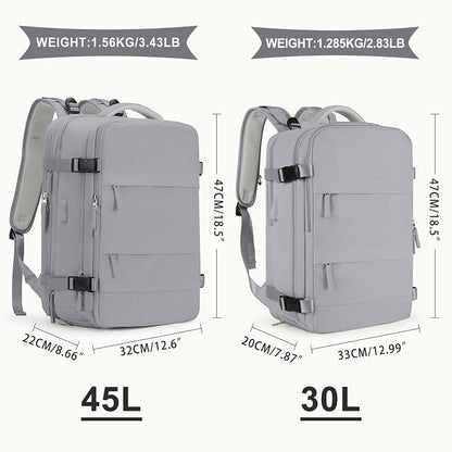 coowoz Large Travel Backpack For Women Men, Carry On Backpack, Hiking Backpack - Image 2