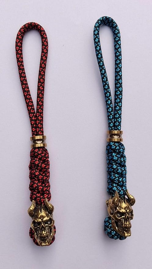 Knife Lanyards with Brass Beads, Paracord Lanyard, Tactical Lanyard - Image 3