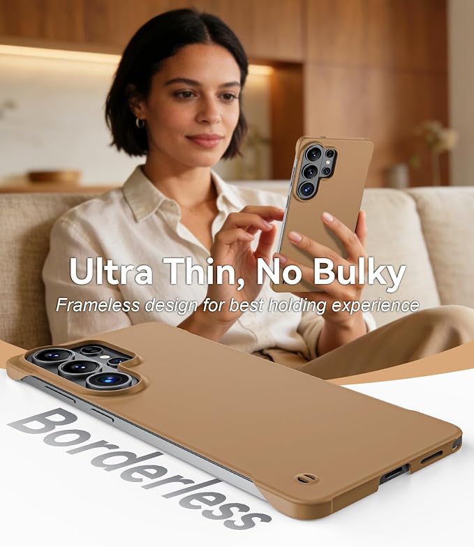 GRECAZO Slim Borderless for Samsung Galaxy S26 Phone Case 6.3" Ultra-Thin - Image 3