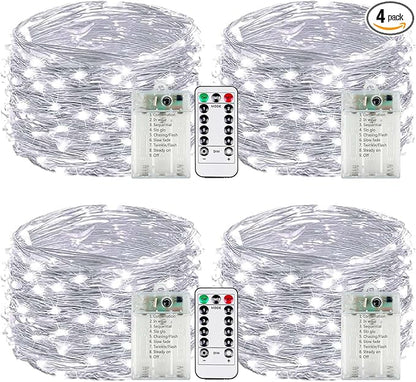 4-Pack Fairy Lights Battery Operated by EXF