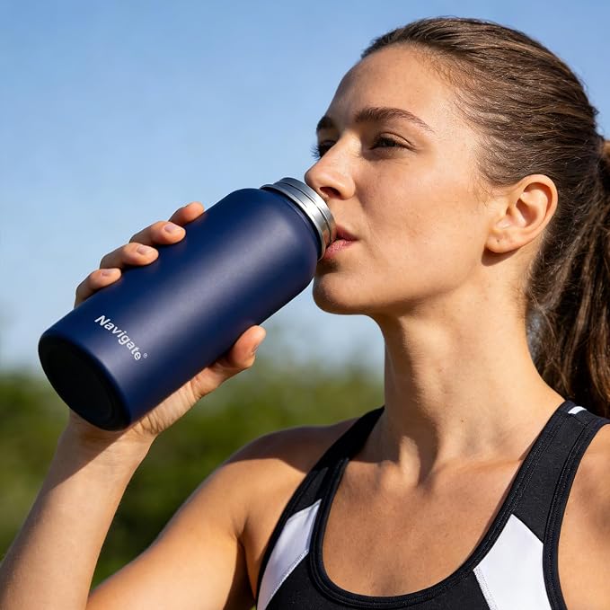Navigate 40 oz Insulated Stainless Steel Sports Water Bottle - Image 6