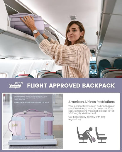 LOVEVOOK Travel Backpack For Women, 40L Carry On Backpack Flight Approved - Image 7
