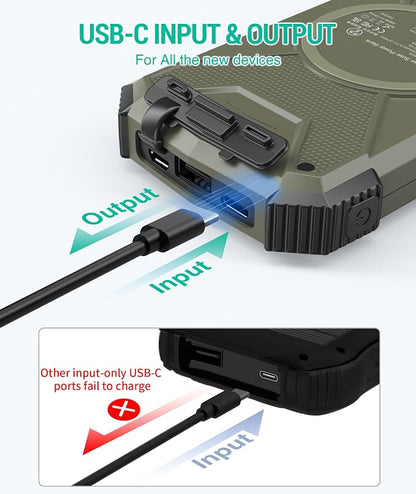 BLAVOR Solar Power Bank 10, Portable Wireless Charger, 20W Fast Charging - Image 4