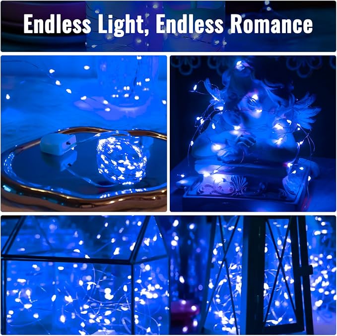 ZSJWL 30 Pack Blue Fairy Lights Battery Operated, 7FT 20LED Mini Starry Light - Image 6