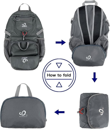 WATERFLY Small Lightweight Packable Backpack: 20l Ultra Light Foldable Travel - Image 6