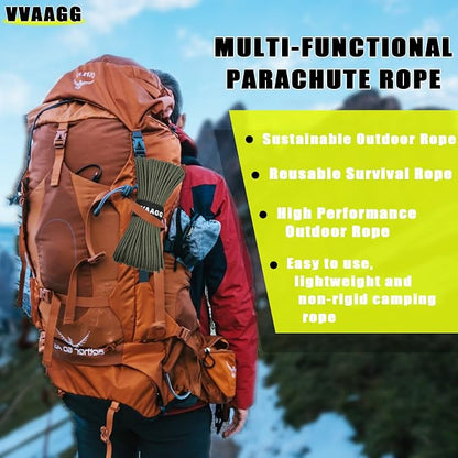 VVAAGG 1000 Paracord Rope, 50ft 12 Strand Parachute Cord - Image 5