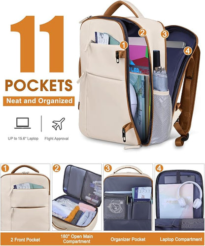 Capolo Travel Backpack for Women Men Waterproof Laptop Backpack Airlines - Image 3