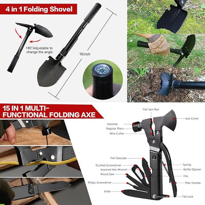 Survival Kit, Emergency Kit for Earthquake, Outdoor Adventure, Gifts for Men - Image 3