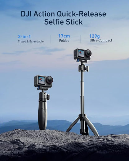 TELESIN 40cm/15.7'' Mini Selfie Stick Tripod, Magnetic Quick Release Selfie - Image 8
