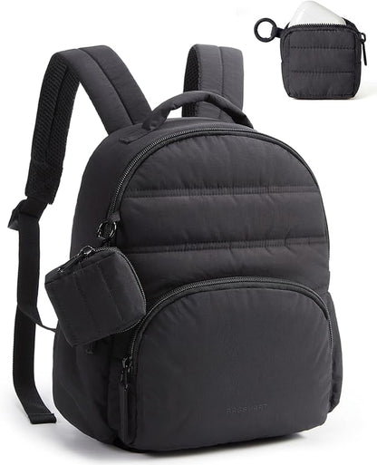 BAGSMART Small Backpacks for Women, Lightweight Puffer Mini Backpack Purse by BAGSMART