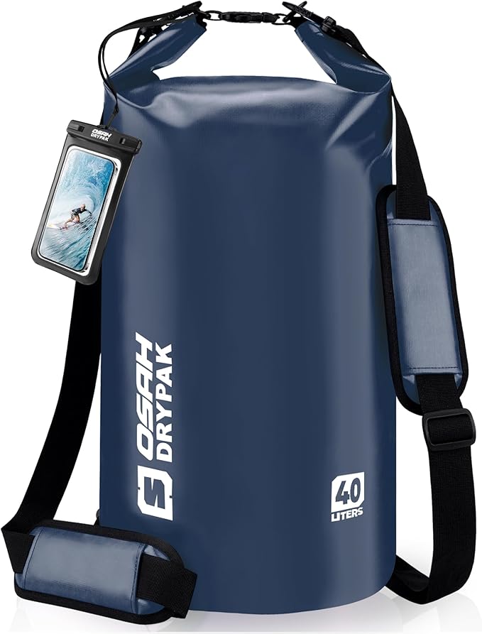 Waterproof Dry Bag, 5L/10L/20L/30L/40L Roll Top Lightweight Storage Backpack by OSAHDRYPAK