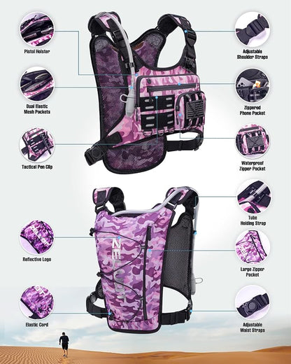 Zelvot Running Vest with 2L Water Bladder, Hydration Backpack, U.S. Original - Image 5