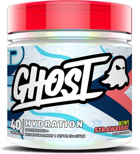 GHOST Hydration, Kiwi Strawberry, 40 Serv, Electrolyte Powder by GHOST